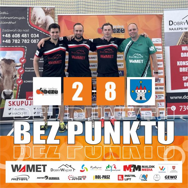 2. liga mężczyzn: Porażka z wiceliderem na zakończenie rundy zasadniczej