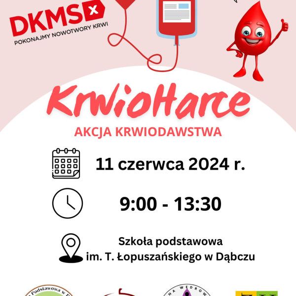Akcja Krwiodawstwa i Rejestracji Dawców Komórek Macierzystych w Szkole Podstawowej