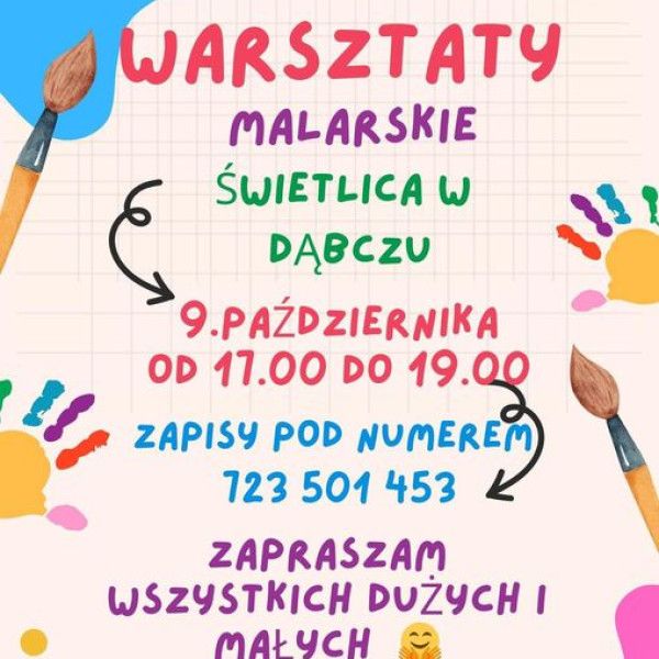 Warsztaty Malarskie w Dąbczu – Październik 2024 dla Dzieci i Dorosłych