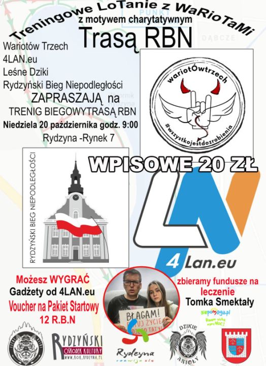 Charytatywny Trening dla Tomka Smektały: Bieg Trasą R.B.N