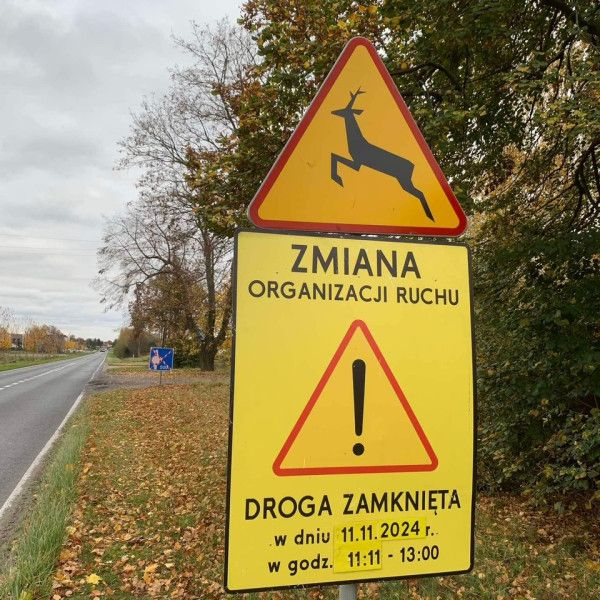 Utrudnienia w Ruchu Drogowym podczas XII Rydzyńskiego Biegu Niepodległości
