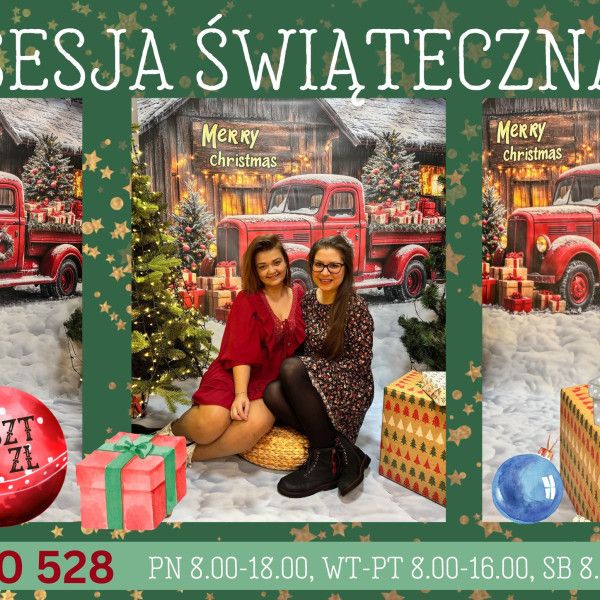 Świąteczna sesja fotograficzna w Bibliotece w Rydzynie