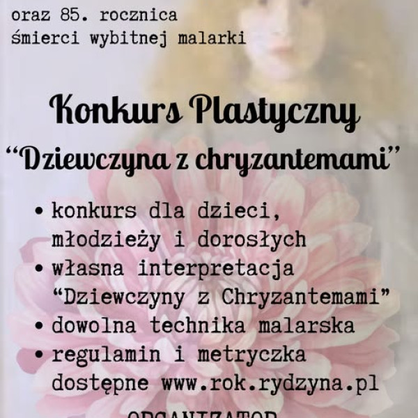 Konkurs plastyczny „Dziewczyna z chryzantemami”