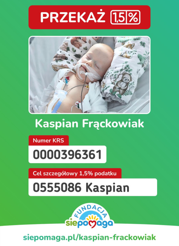 Pomóż Kaspianowi w walce o zdrowie – rehabilitacja trwa każdego dnia!