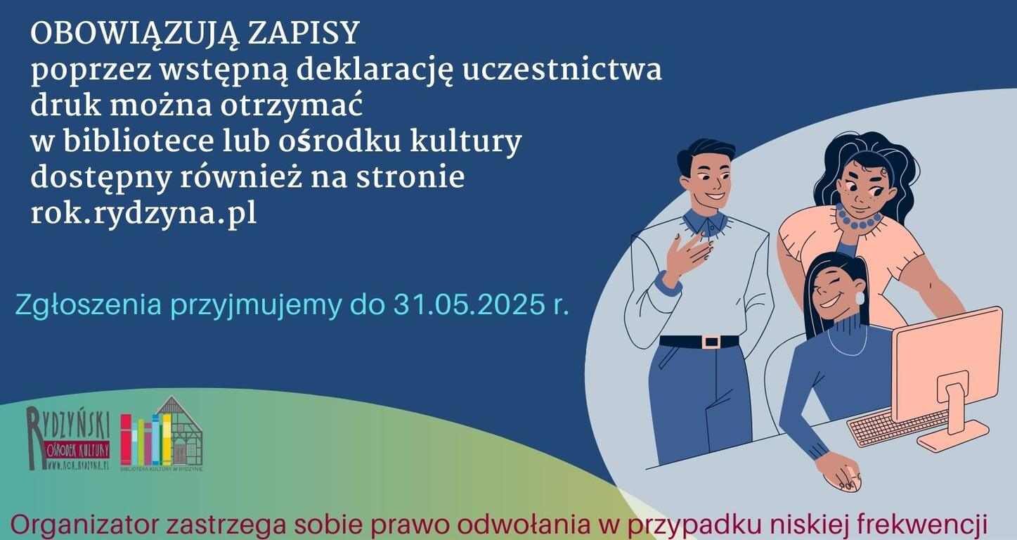 Uniwersytet Trzeciego Wieku w Rydzynie – spotkanie organizacyjne i rekrutacja na rok 2025/2026