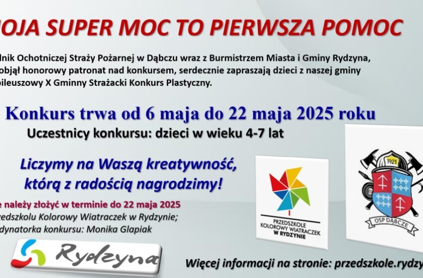 Dzieci z gminy Rydzyna zaproszone do jubileuszowego konkursu plastycznego