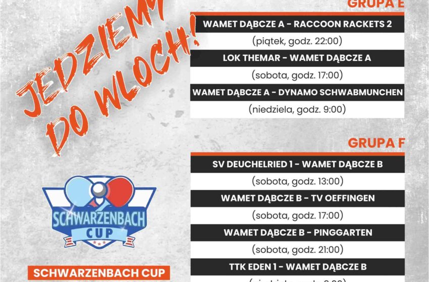 KS Wamet Dąbcze zagra we Włoszech! Startuje 38. edycja turnieju Schwarzenbach Cup