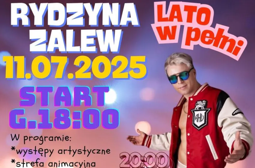 Lato w pełni nad Zalewem w Rydzynie! Gwiazdami wieczoru Skolim i Baciary