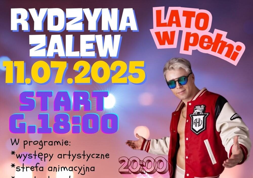 Lato w pełni nad Zalewem w Rydzynie! Gwiazdami wieczoru Skolim i Baciary