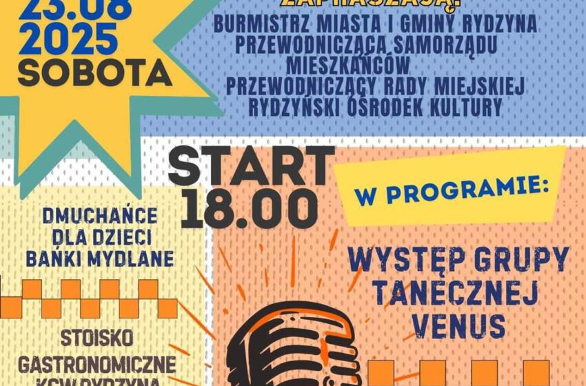  Zakończenie lata w Rydzynie z zespołem Emaro i atrakcjami na rynku