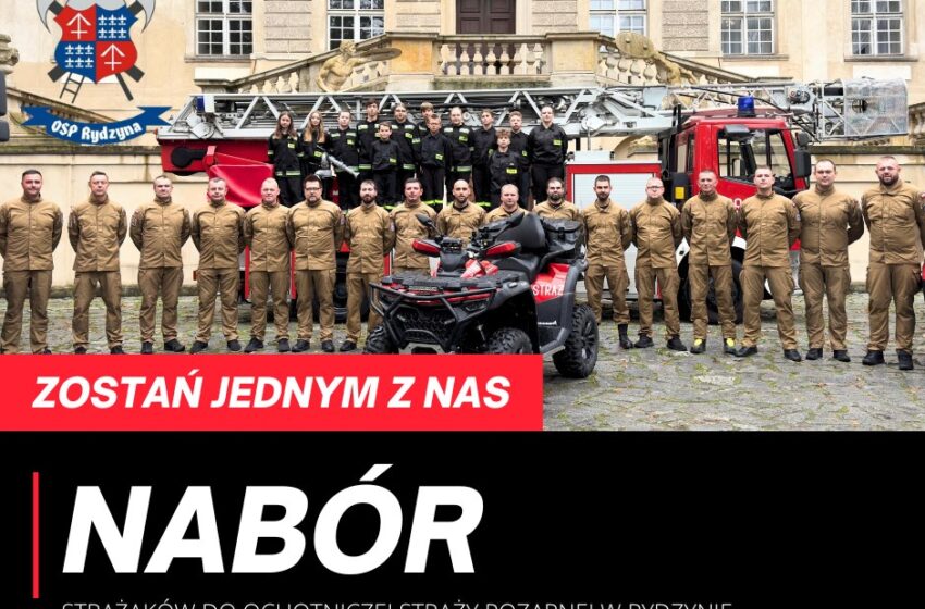  OSP Rydzyna prowadzi nabór nowych członków