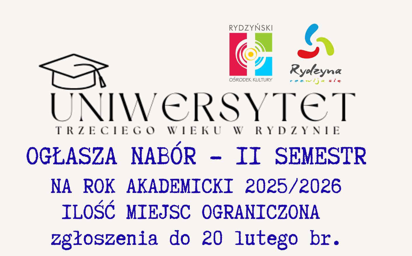 Ruszył nabór na II semestr Uniwersytetu Trzeciego Wieku