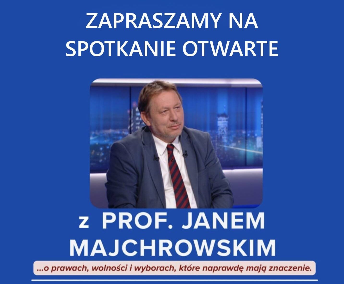 Otwarte spotkanie z prof. Janem Majchrowskim
