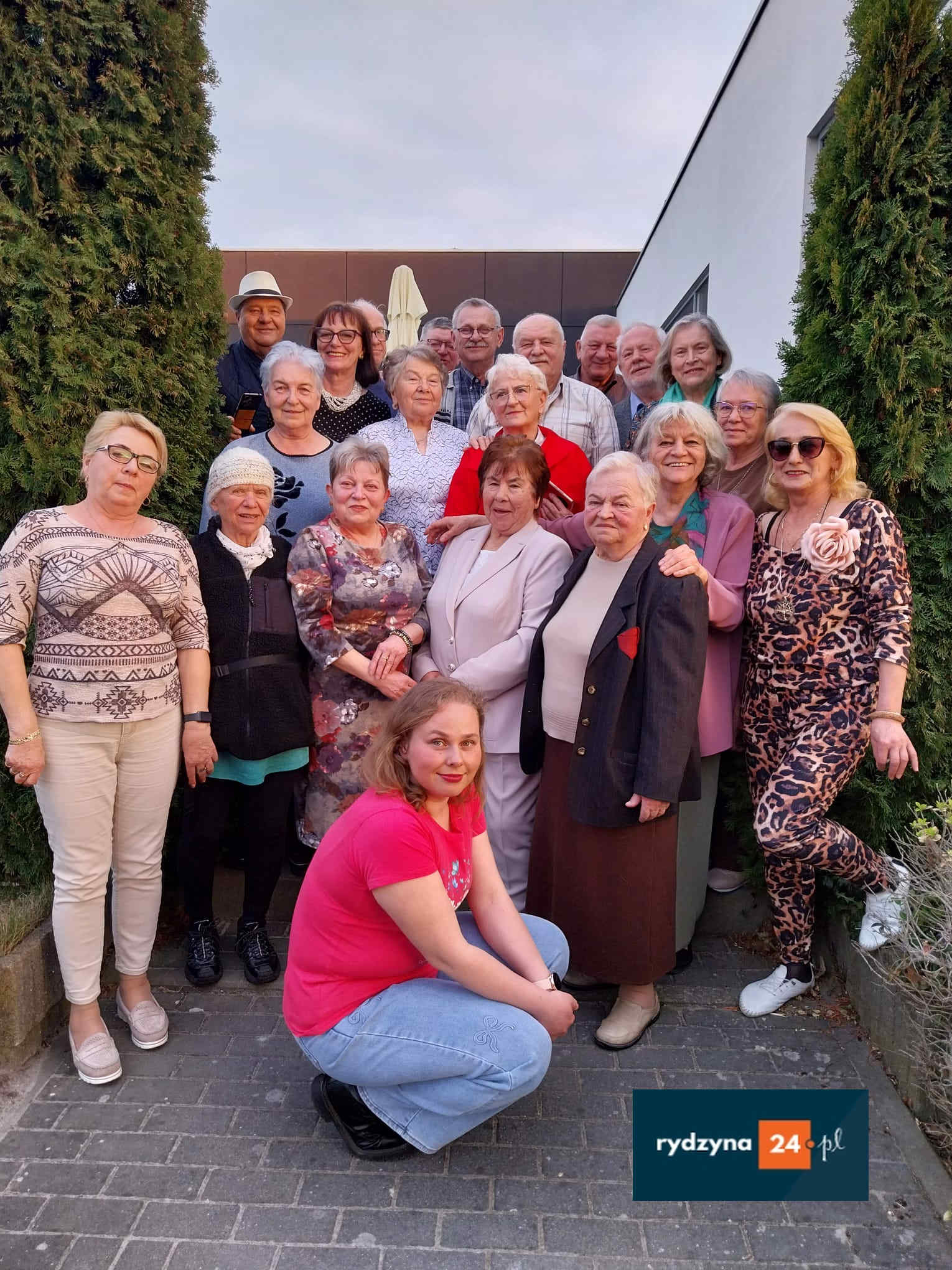 Członkowie zespołu Wiatroki na spotkaniu w Zaborowie